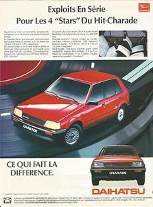 PUBLICITE PUB DAIHATSU CHARADE ANNEE 1984 - Picture 1 of 1