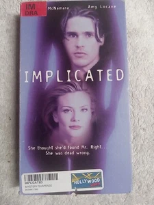 Implicated VHS William McNamara Irving Belateche Crime Thriller Hollywood Rental - Imagen 1 de 4