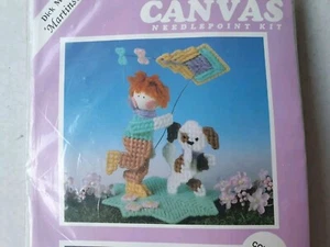Plastic Canvas Needlepoint Kit Kite Flying #610 Dick Martin's Martinsville - Picture 1 of 3