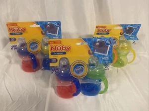 Baby Feeding - Nuby -Pack-of-2 2-Handle Click-It Cup 8oz (1 Set Only) Vary Color - Picture 1 of 4