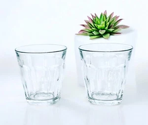 2 Vintage Duralex Frankreich Picardie klar 3,75" Double Old Fashioned Glas Set NEU - Bild 1 von 5
