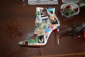 Christian Louboutin 40.5 “SO KATE” BOOTY 100 PATENT COLLAGE - Picture 1 of 9