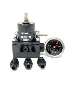 6AN Fuel Pressure Regulator Kit with Return Universal and Adjustable 13109 Style - Bild 1 von 4