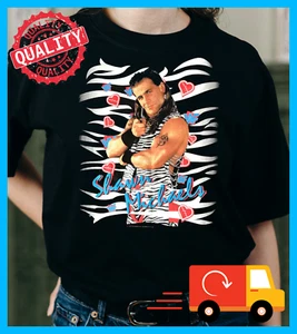 Shawn Michaels Black T-Shirt Unisex Cotton Short Sleevee - Picture 1 of 4