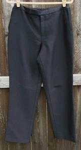 ELLEN TRACY EINFARBIG SCHWARZ STRUKTURIERT NIEDRIGE TAILLE WOLLMISCHUNG ANZUGHOSE 6 NEU ETIKETT $ 265 - Bild 1 von 4