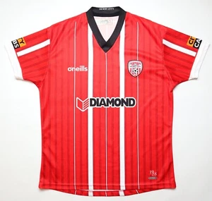 DERRY CITY FC 2022/2023 HOME FOOTBALL SHIRT SOCCER JERSEY O’NEILLS MEN L LARGE - Picture 1 of 15
