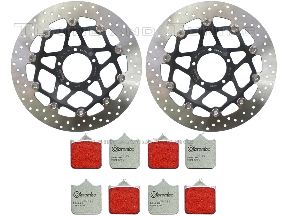 Disques frein avant BREMBO+Plaquettes SC POUR DUCATI 999/R/S/XEROX 2003 2004 - Photo 1/1