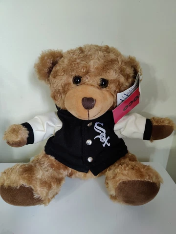 MLB Chicago White Sox Bear Plush 10" in Varsity Jacket w Embroidered Logo Cover