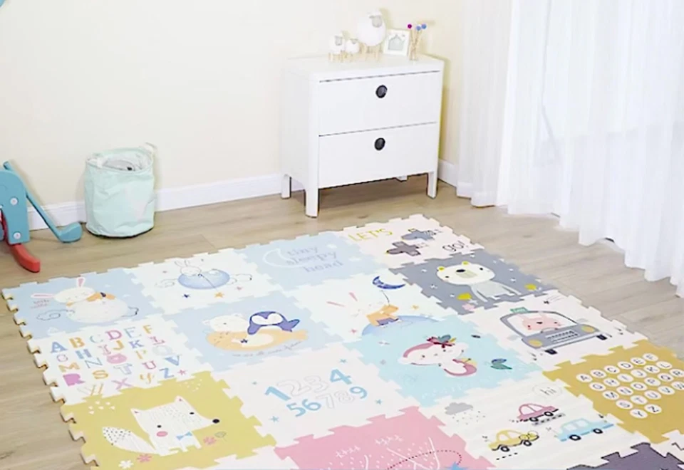 38-PC Puzzle Mat Interlocking Floor Extra Large Thick Baby Kids XPE Foam 21.5" - Image 1 of 4