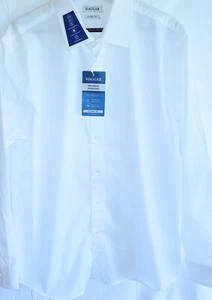 Haggar Premium Comfort Classic Fit Mens 16-16.5 34/35 Long Sleeve White Shirt - Picture 1 of 13