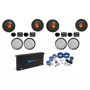 (2) Memphis Audio MJP6C MOJO 6,5 Zoll Competition Komponenten-Lautsprecher + 4-Kanal-Verstärker - Bild 1 von 12