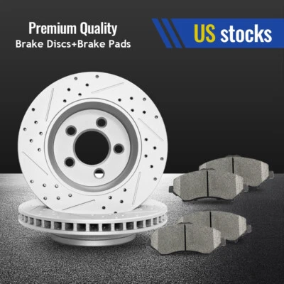 Front Brake Rotors + Brake Pads for 2008-2009 2010 2011 Dodge Nitro Jeep Liberty - Image 1 of 4
