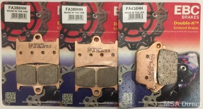 Pastillas de freno de disco delanteras y traseras sinterizadas EBC para Yamaha YZF R1 (2015 a 2024) Foto 1 de 4