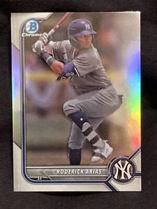2022 Bowman Draft Chrome Refractor BDC79 Roderick Arias Yankees - Bild 1 von 2