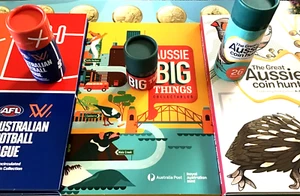 2022 Great Aussie coin hunt 3, 2023 Aussie BIG Things, 2023 AFL. Folders & Tubes - Bild 1 von 8