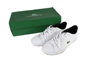 Womens Girls Lacoste White Tennis Shoes Trainers Sneakers, UK 3.5 BOXED - Picture 1 of 6