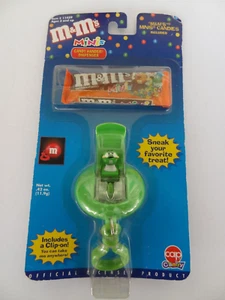 M&M's Minis Süßigkeitenhandler Spender Aufsteckkappe Süßigkeiten Vintage 2002 grün neu - Bild 1 von 6