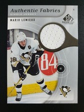 2005-06 SP Game Used Authentic Fabrics AF-ML Mario Lemieux