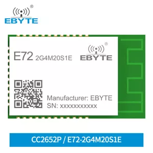 2.4G Zigbee 20dBm 700m Bluetooth 5.0 PCB BLE Módulo Arduino E72-2G4M20S1E CC2652 - Imagen 1 de 8