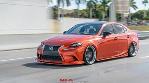 Lexus IS fsport full lip body kit Splitter Front sides rears aero extension 5pcs - Foto 1 di 10