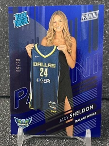 2024 NATIONAL Silver Pack - BLUE FOIL #RR5 Jacy Sheldon RC 05/50 - Picture 1 of 2
