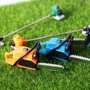 Dolls Houses Miniature Simulation Repair Tool Lawn Mower Chain Saw Garden Decor