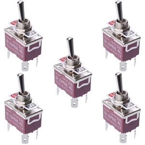 5 x On-Off DPST Toggle Switch 250V AC 15A - Picture 1 of 1