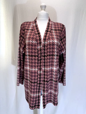 D&Co Brand Women's Cardigan UK Size 20 Red 96% Polyester 4% Spandex Wrap Over - Image 1 of 4