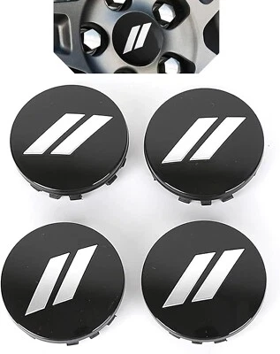 4pc Set 63mm White Slash Wheel Center Caps For Dodge Charger Challenger Durango - Image 1 of 4