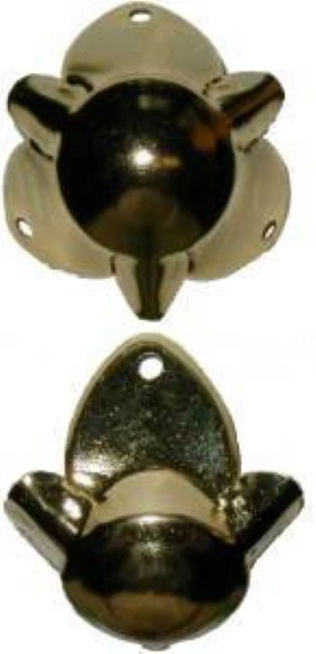 Esquina de baúl grande enchapada en latón - BAÚL COFRE VAPOR ANTIGUO Foto 1 de 1