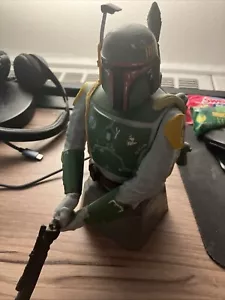 Star Wars BOBA FETT Bust Interactive Room Guard Lights & Sounds Motion Sensor - Picture 1 of 1