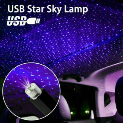 USB Autodach Innen led Atmosphäre Sternenhimmel Lampe LED Projektor Nachtlicht  - Bild 1 von 4