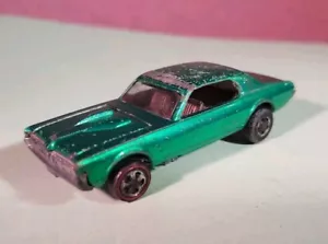Vintage Hot Wheels Redline 1968 Custom Cougar Green W/ Dark Brown Interior - Picture 1 of 13
