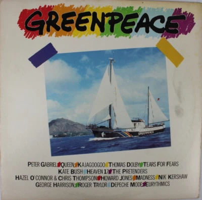 GREEN PEACE VARIOUS ARTIST PROMO QUEEN, PETER GABRIEL ++ LP 12" VINYL RECORD - Image 1 of 2