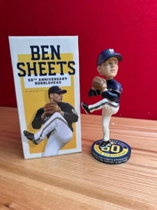 Ben Sheets Milwaukee Brewers 50th Anniversary Bobblehead SGA - Picture 1 of 1
