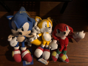 Sonic The Hedgehog, Tails, Knuckles Plush