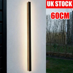 LED Wall Light Sconce Outdoor Lamp Exterior Lights Long Strip Modern UK - Picture 1 of 17