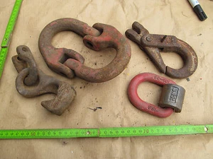 2 Kran Haken für SpanngurtTraktor. Anhänger LKW Kran Stapler + 2 Ösen - Bild 1 von 1