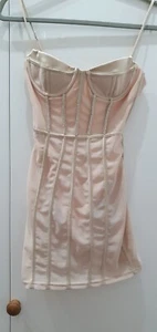 Oh Polly Keep In Line Diamanté Corset Bodysuit cream brand new with tags size 4 - Picture 1 of 4