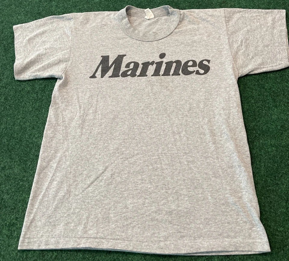 Camiseta De Colección Años 80 Marines Uniforme de Fitness Físico Para Hombres Talla S Puntada Única USMC Foto 1 de 4