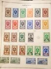Lot de pages timbre Cameroun comme neuf 1941 Londres 5C-20F + 1945 collection surimpression