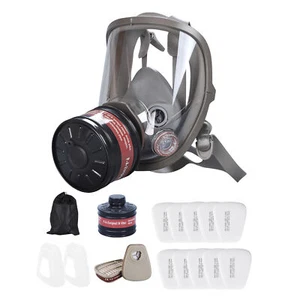 Full Face Protection Respirator Mask Reusable Against Dust Face Cover Shield - Picture 1 of 12