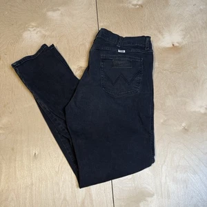 Wrangler schwarze Herrenjeans 36x34 Slim Straight Fit Denim Hose Maße 35x32 - Bild 1 von 13