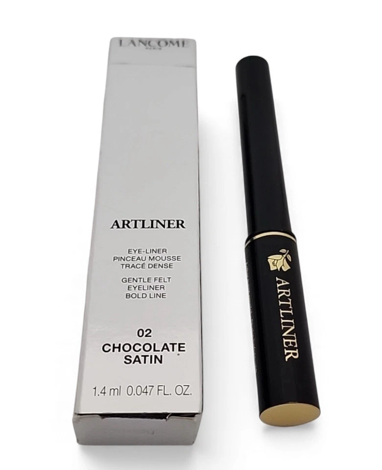 Lancome ARTLINER 02 Chocolate Satin EyeLiner Gentle Felt Bold Line Authentic New - Image 1 of 1