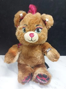 Build A Bear Hot Topic Small Bear Furry N Fierce Mohawk Punk 9" Plush Stuffed - Picture 1 of 10