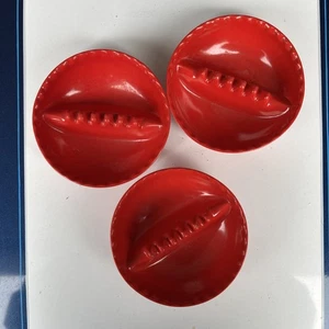 Vintage Willert Home Products Ashtrays. Lot Of 3 RED Stackable Ashtrays - Picture 1 of 9
