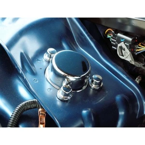 ACC Shock Tower Cap Set fits 2008-2017 Dodge Challenger-Stainless Steel/Chrome - Picture 1 of 4