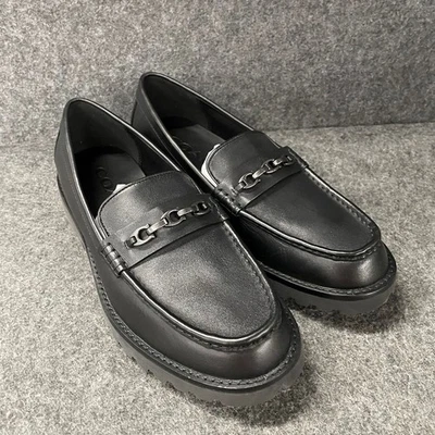 Mocasín de cuero COACH Brooks para mujer talla US 9,5 D negro Foto 1 de 4