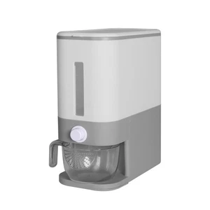 Toque Rice Cereal Dispenser Auto Grain Container Box Food Storage Case 12L Grey - Picture 1 of 11