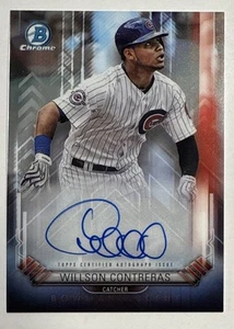 Willson Contreras 2017 Bowman Chrome Ascent Rookie Auto #d 60/99 BA-WC Cardinals - Picture 1 of 2